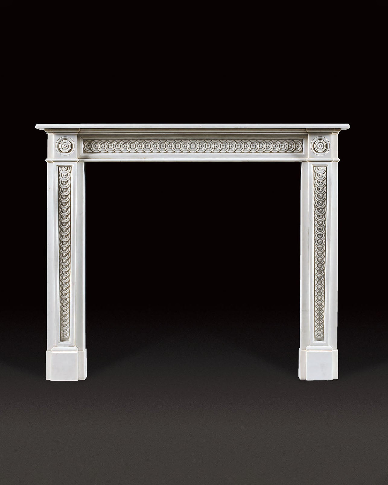Burford Chimneypiece - White Marble