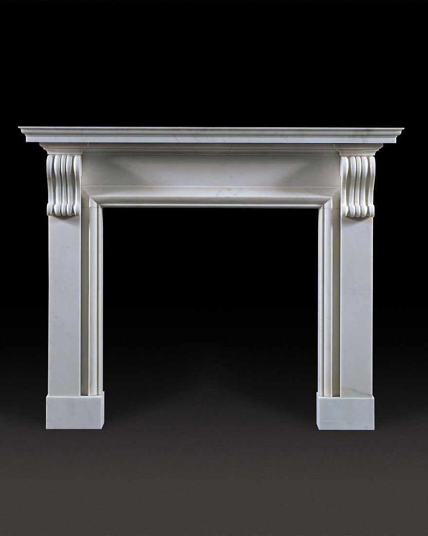 Burlington Chimneypiece - White Marble