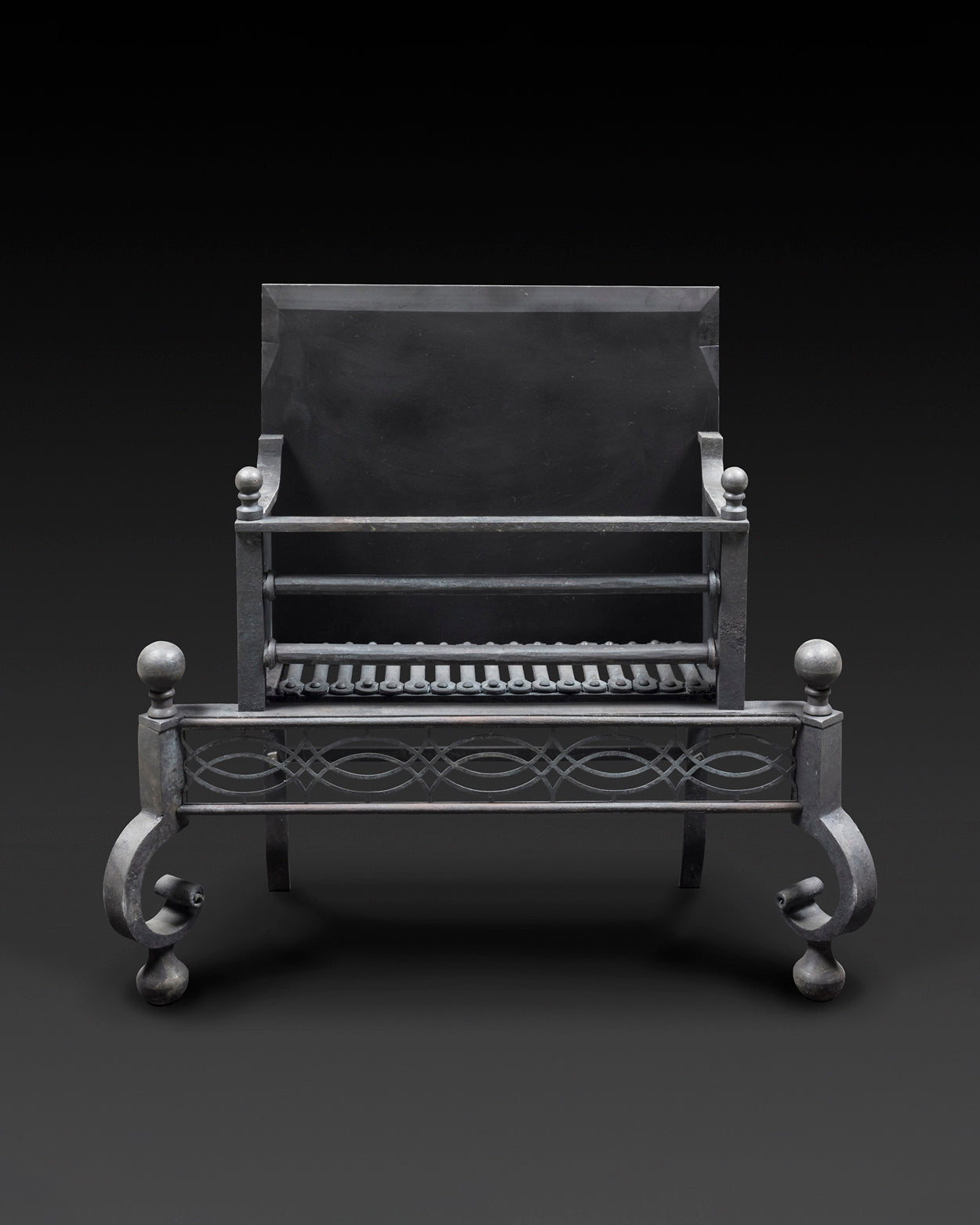 Chancery Grate - Steel in Wrought Iron finish