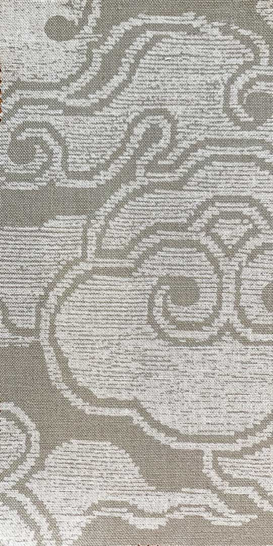 Clouds - Beige on Natural Linen