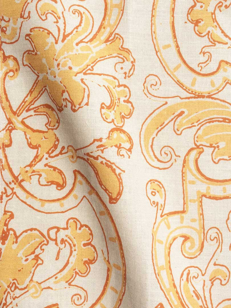 Ricamo - Orange on Natural