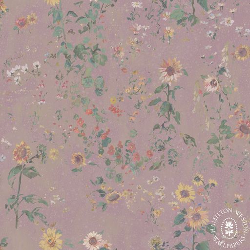 Cottage Garden Wallpaper - Lilac