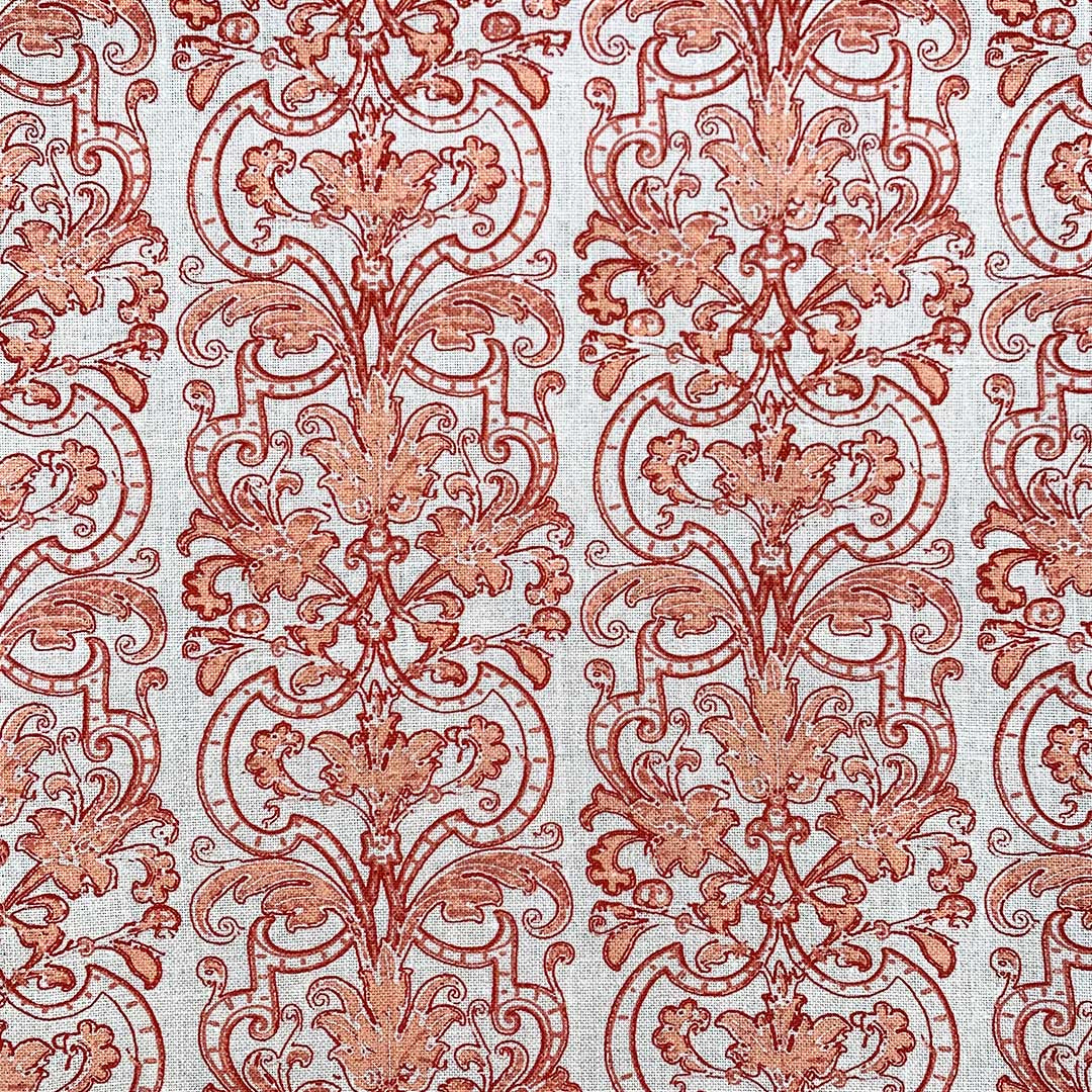 Ricamo Mini - Red on Natural Linen