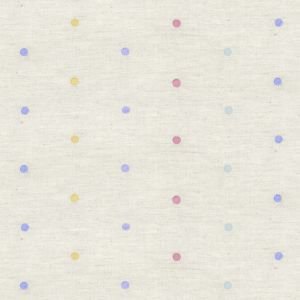 Embroidered Rainbow Spot - Cream/Multicolored
