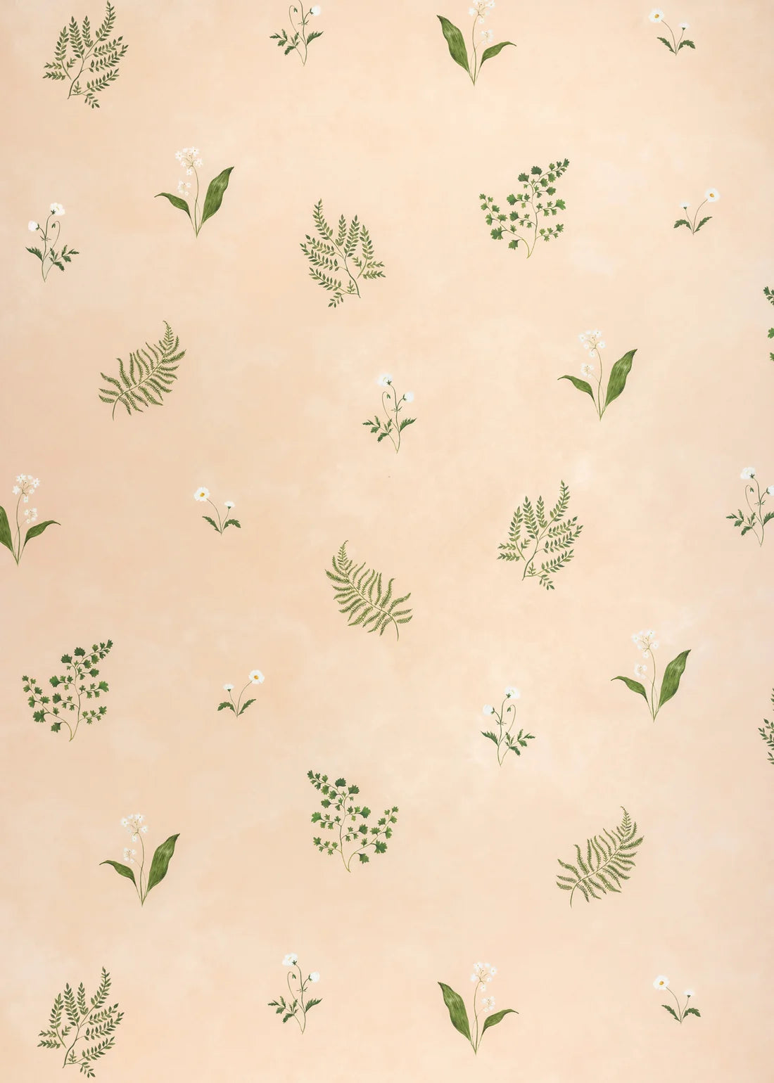 Herbarium Forest Wallpaper - Blush
