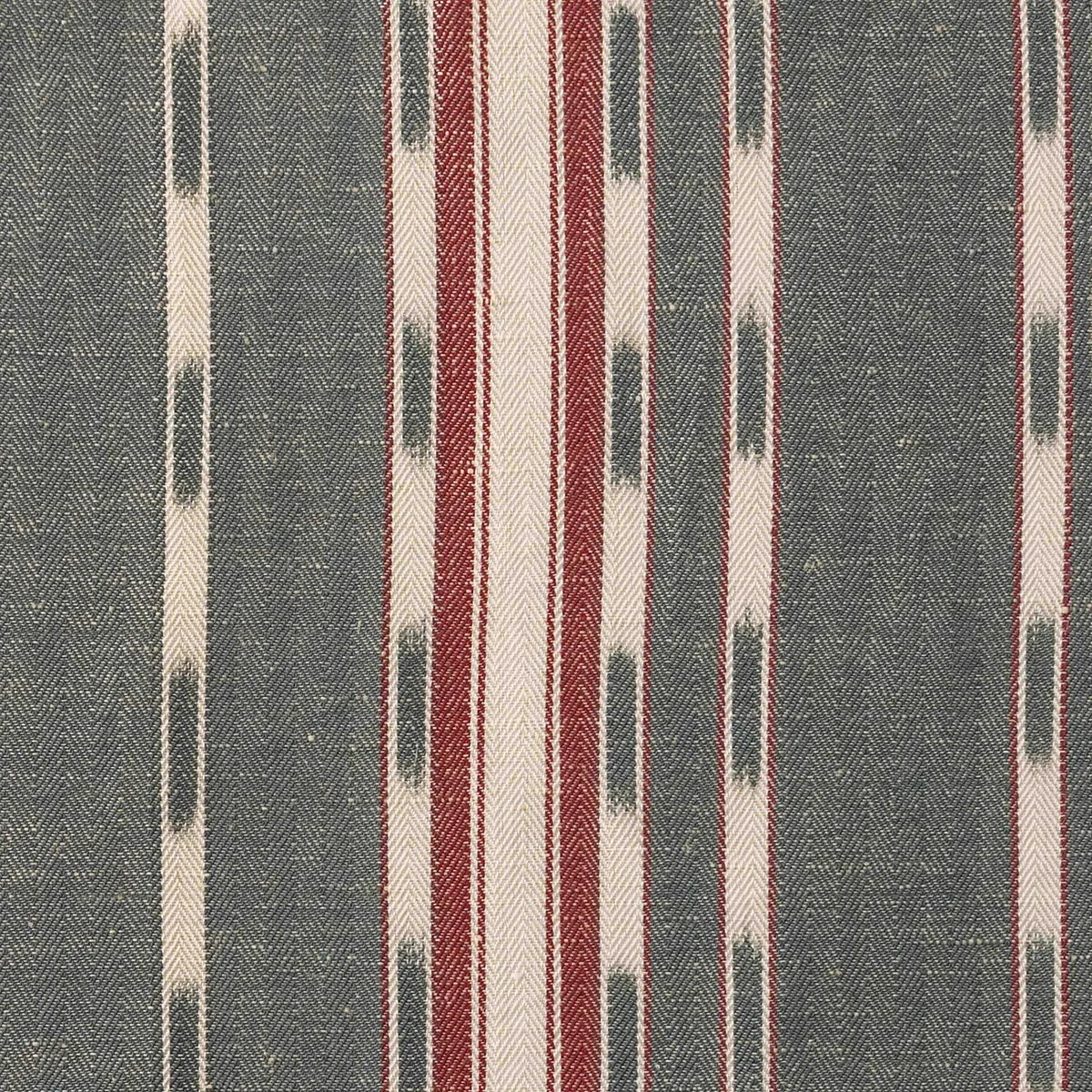 Twill Weave - Lagoon / Bordeaux