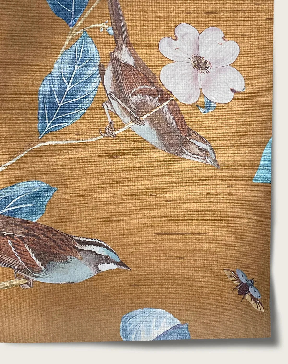 Botanical Wallpaper Mural - Raw Sienna