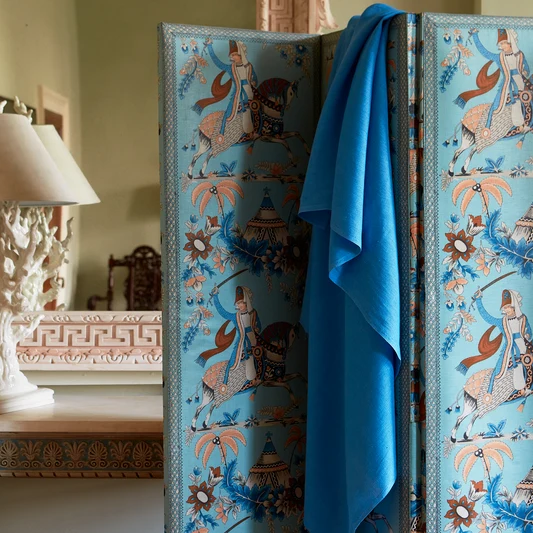 Light Weight Plain Linen - Cornflower Blue