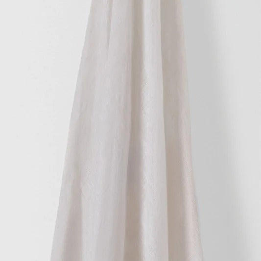 Light Weight Plain Linen - Ivory White