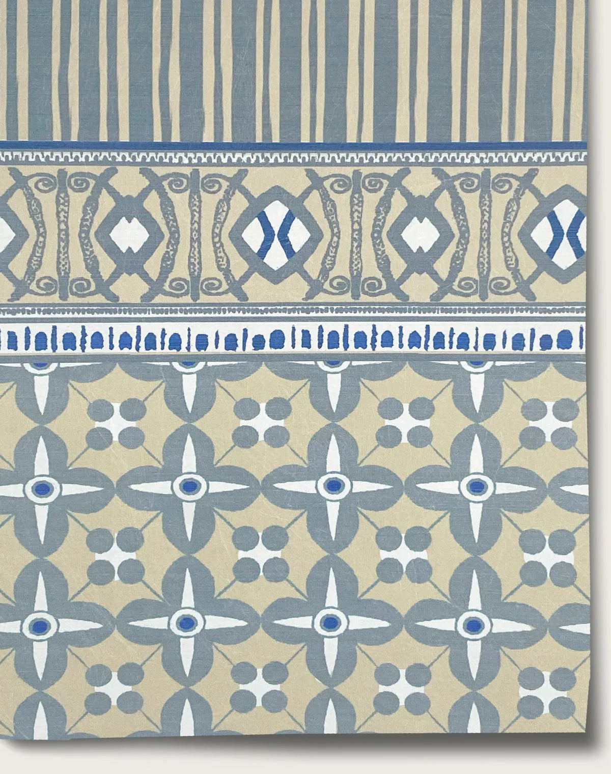 Button Frieze Wallpaper - Pediment Grey