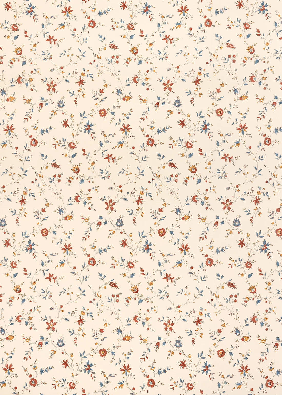 Indienne Trailing Wallpaper - Russet