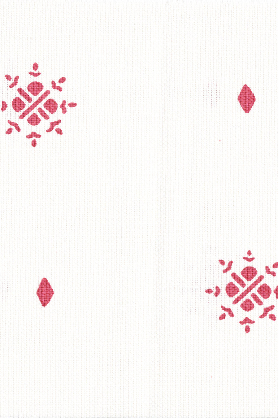 Katar - Geranium on Oyster Linen/Cotton
