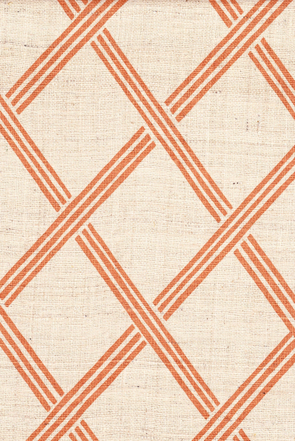 Milano - Tangerine on Natural Silk