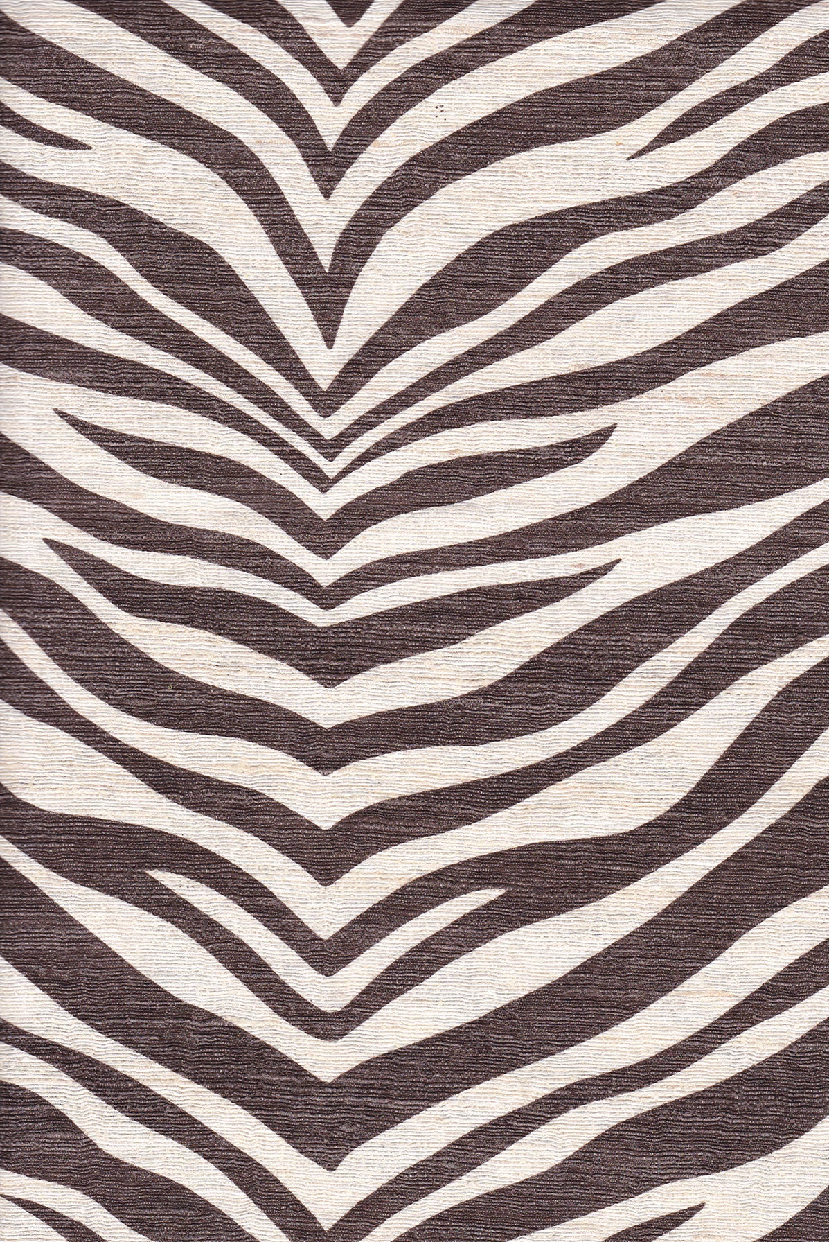 Nairobi - Sable on Off-White Silk
