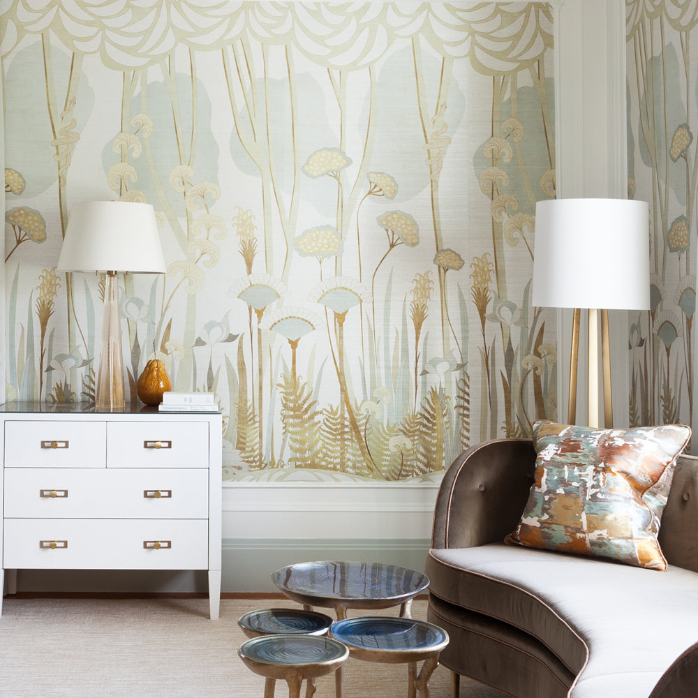 Garden of Eden Wallpaper - Adam on Grasscloth