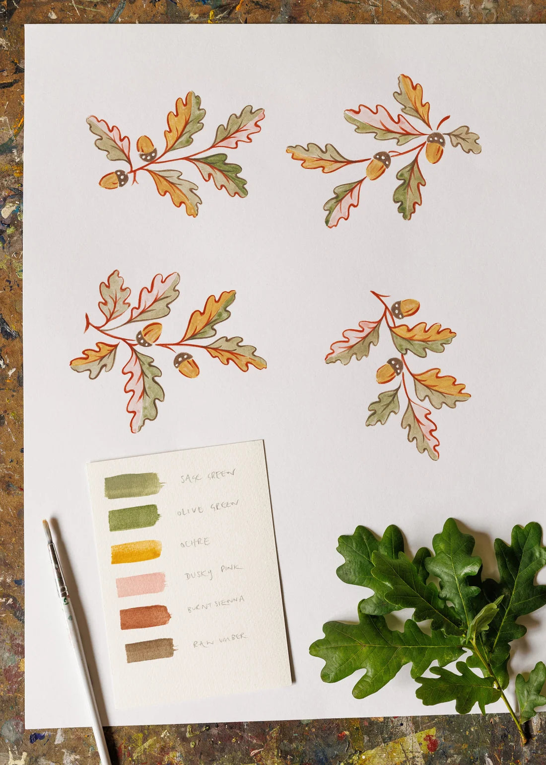 Oak Leaf Wallpaper - Spring