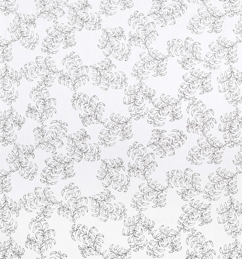 Pea Pods - White on White Heavy Linen