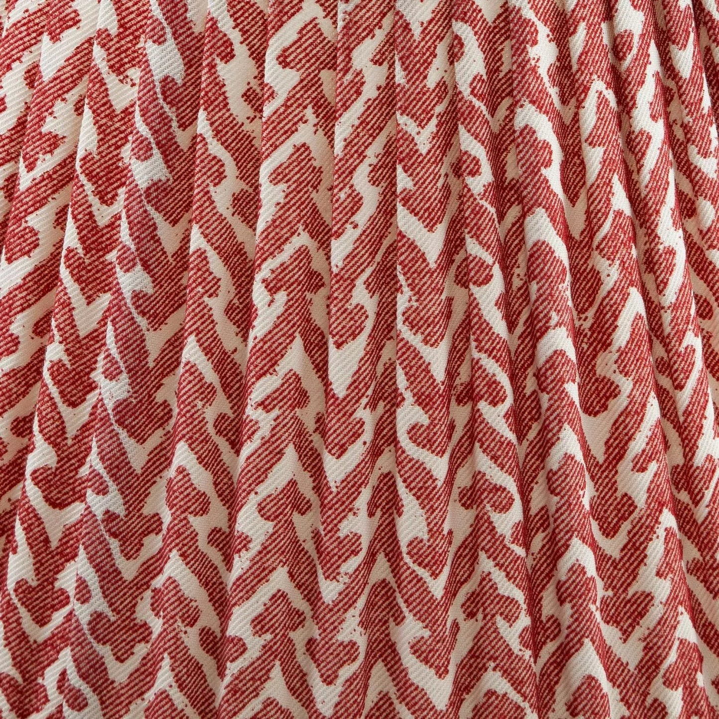 Rabanna Lampshade Fabric - Red