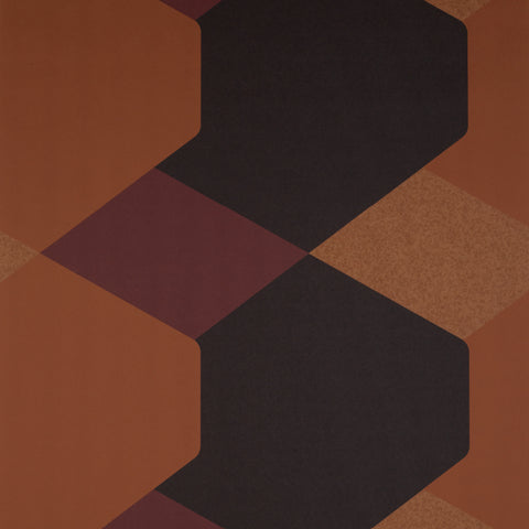 Spade Wallpaper - Mahogany