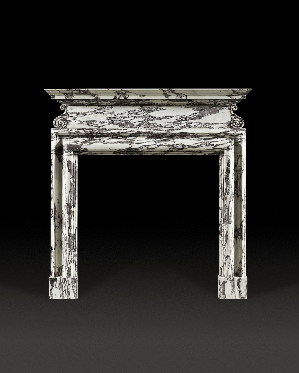 St James Chimneypiece - Breche Violette Marble