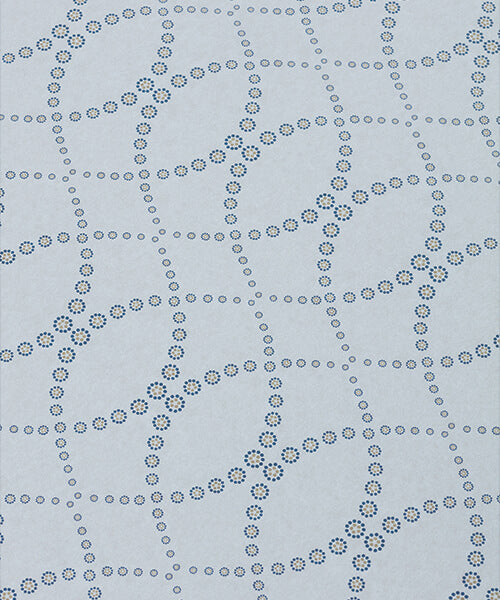 Daisy Chain Wallpaper - Indigo