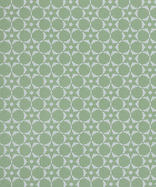 Flower Cut Out Wallpaper - Jade