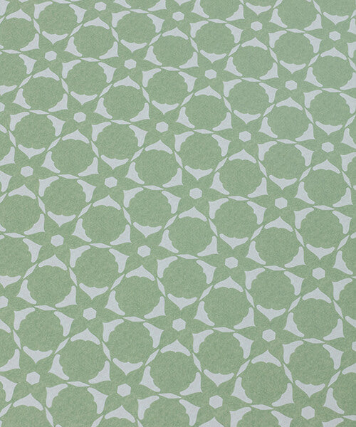 Flower Cut Out Wallpaper - Jade