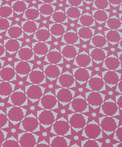 Flower Cut Out Wallpaper - Magenta