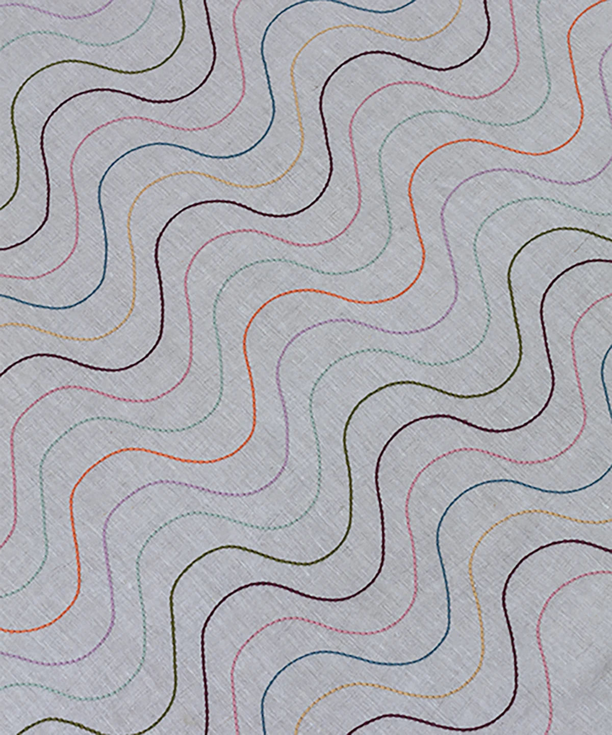 Undulating Lines - Sorbet / Natural