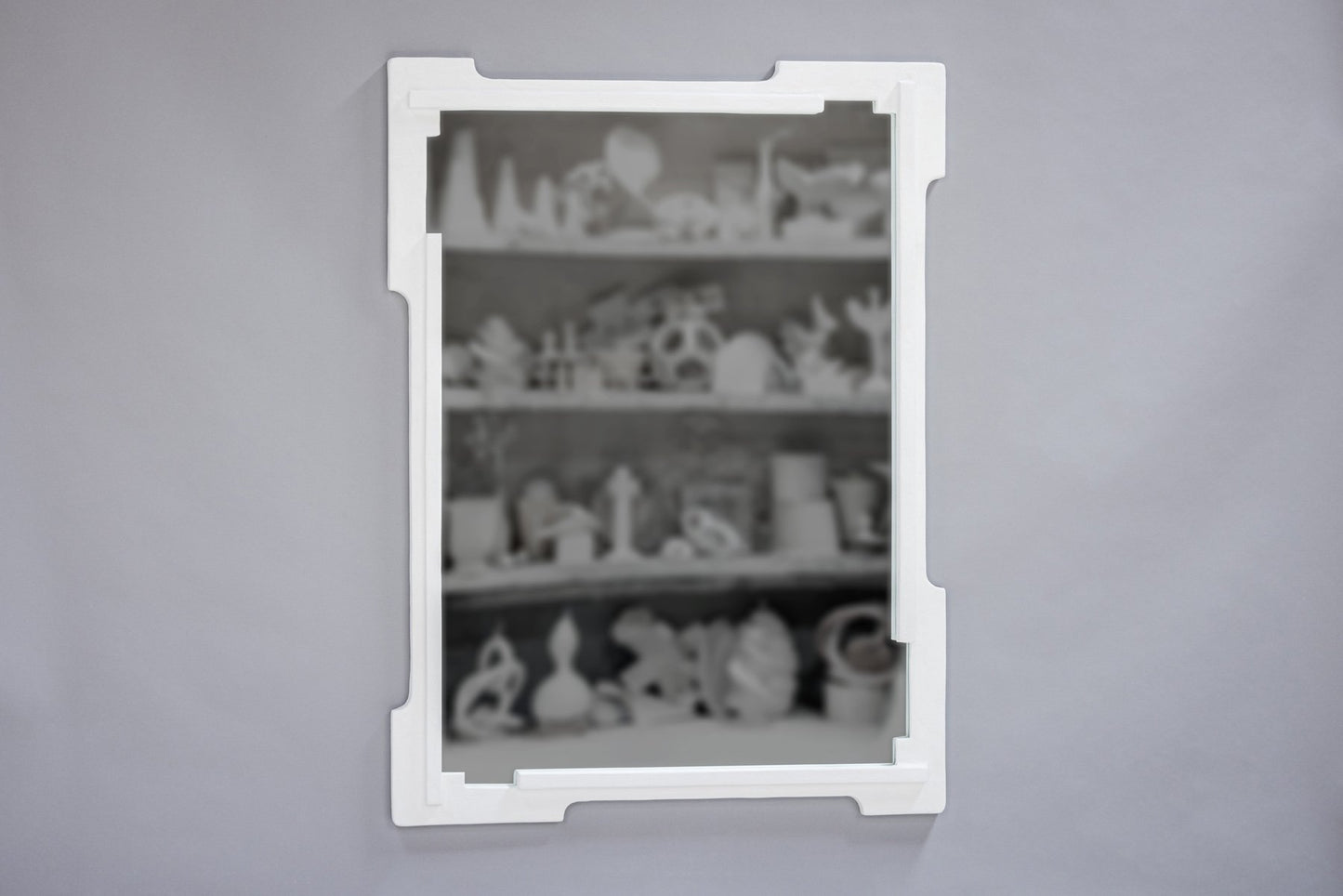 Victoria Mirror - White Plaster