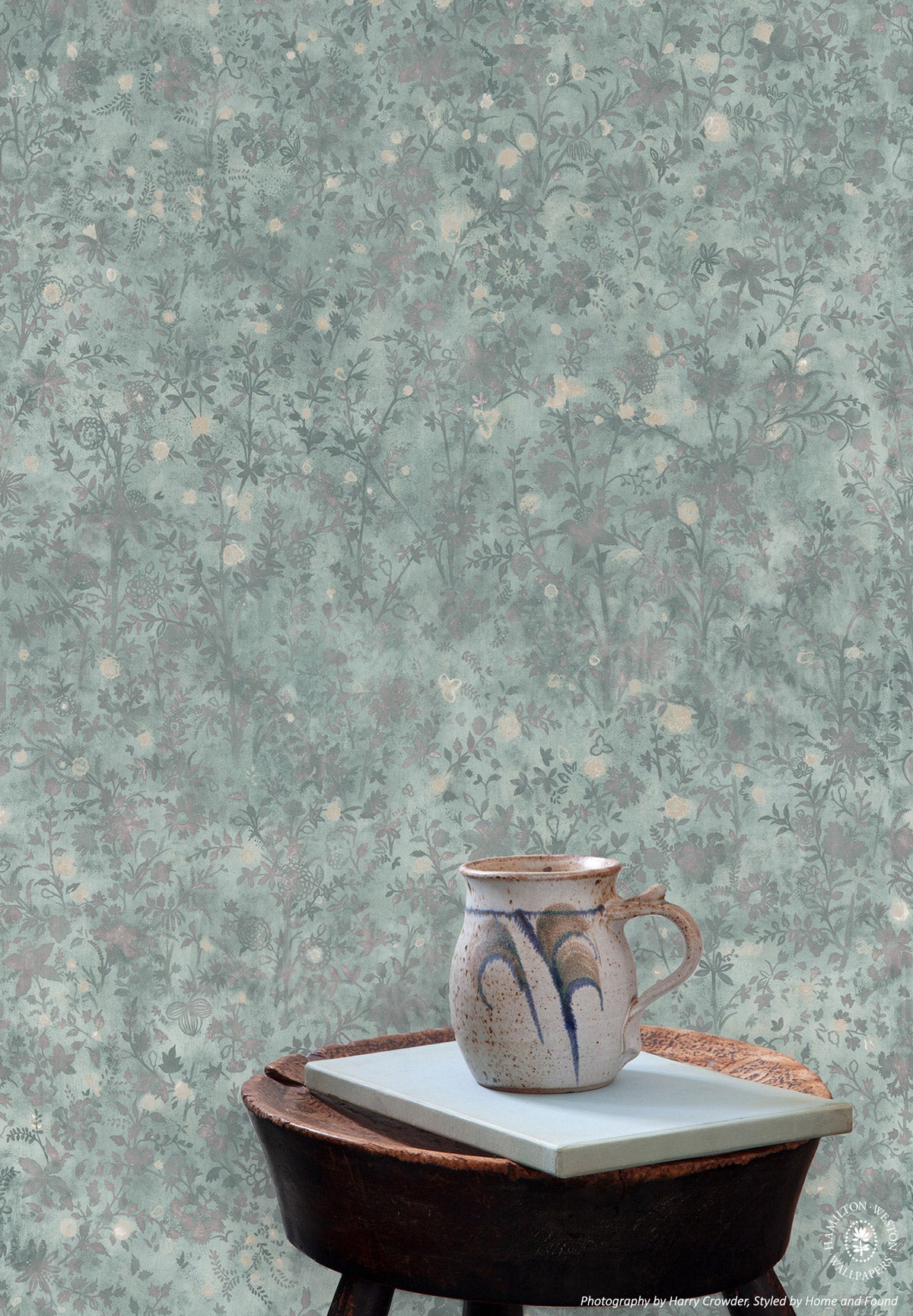 Wildflower Meadow Wallpaper - Astral Blue