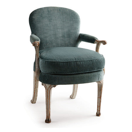 William Kent Chair - Small - Antiqued and Distressed Celadon Paint