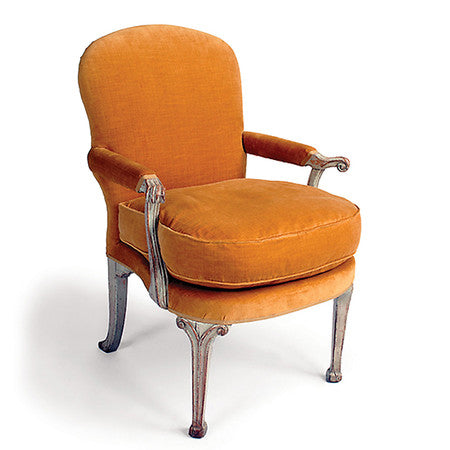William Kent Chair - Large - Antiqued and Distressed Celadon Paint
