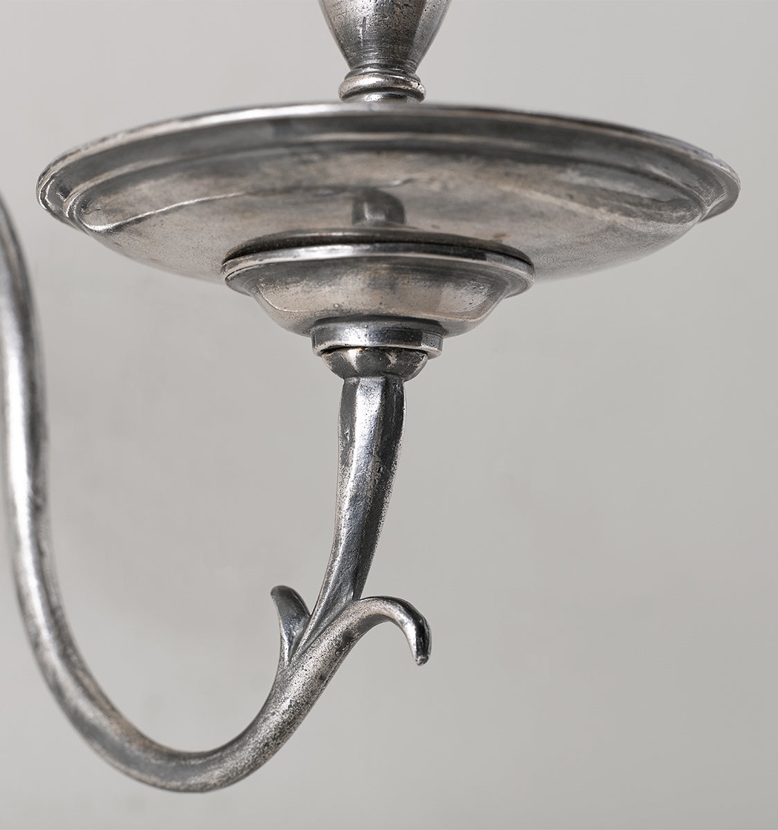 Braemore Candle Sconce, Wired, US Backplate - Antique Silver