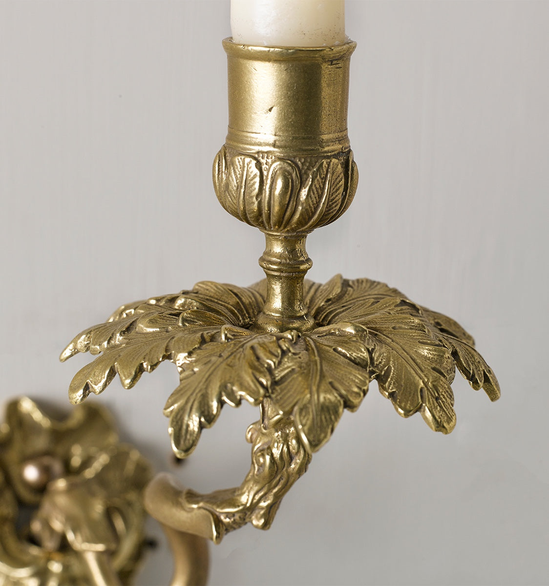 Rococo Sconce (pair) - Antique Brass
