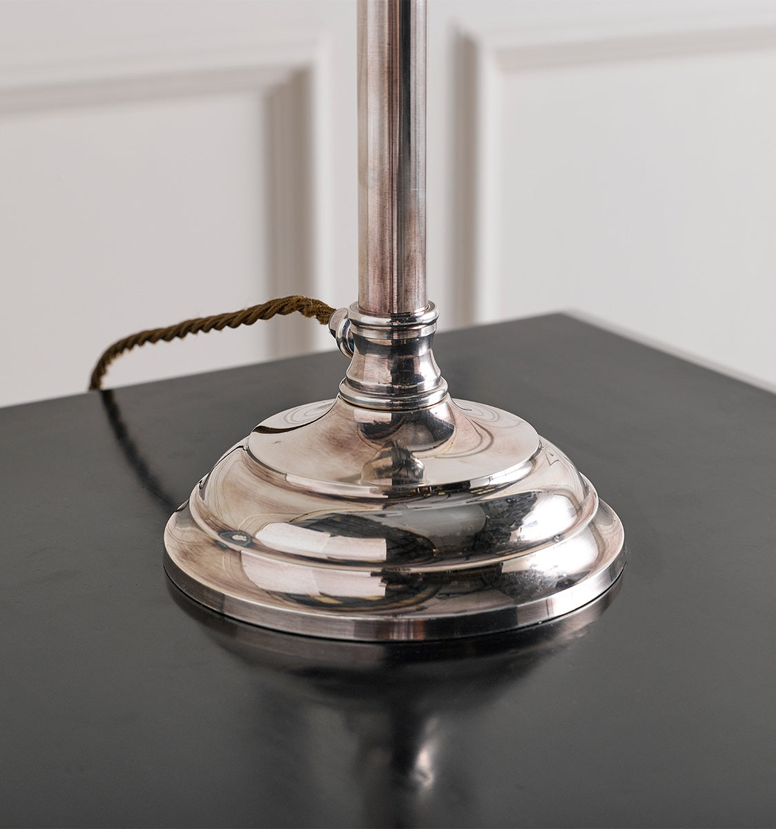 Kingston Bedside Lamp Silvered