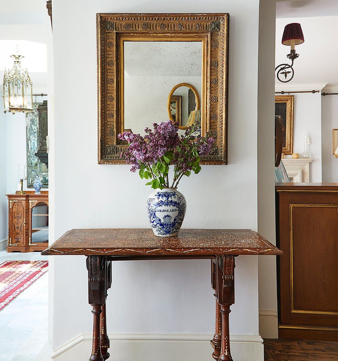 William White Sconce - Antique Brass
