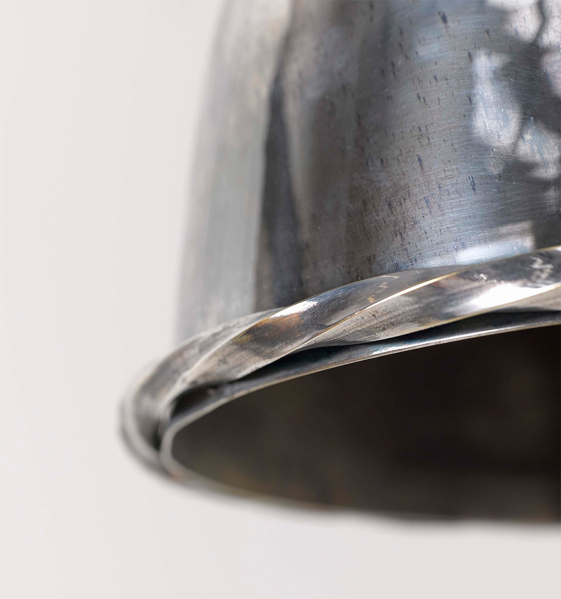 Gothic Helmet Lamp - Antique Silver