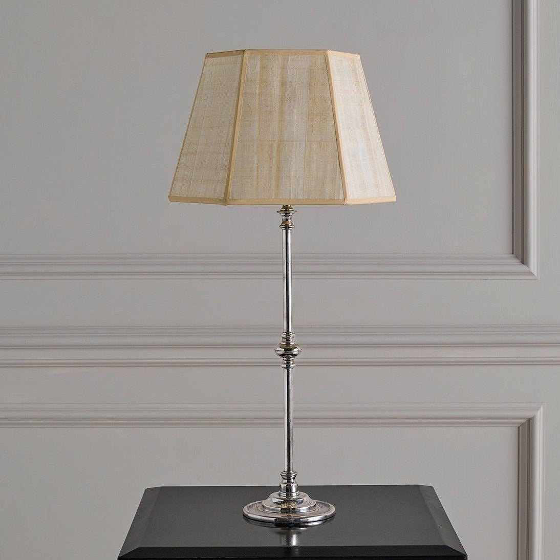 Berwick Bedside Lamp Silvered
