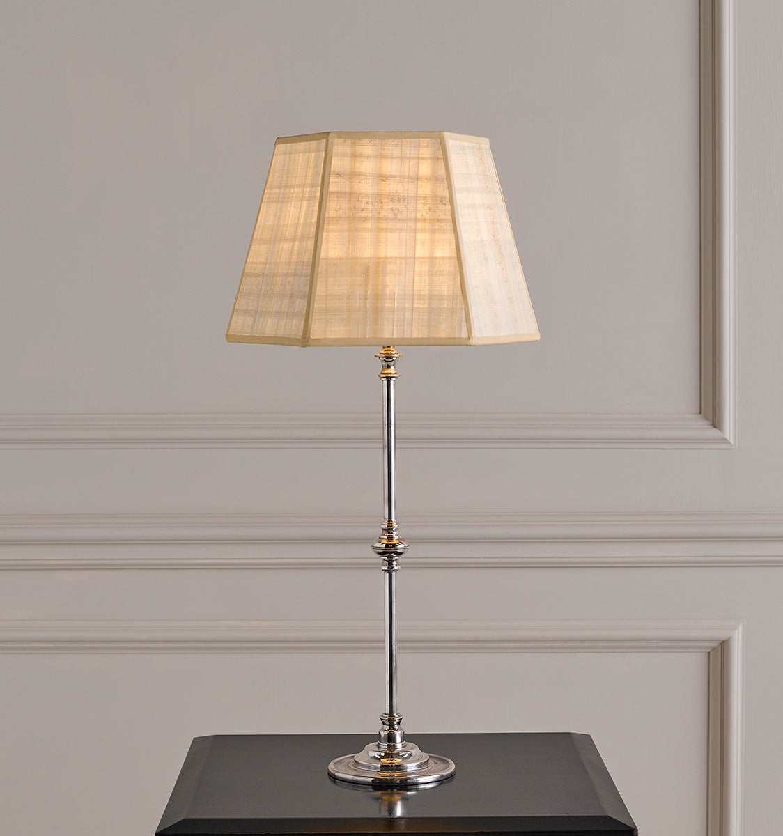 Berwick Bedside Lamp Silvered