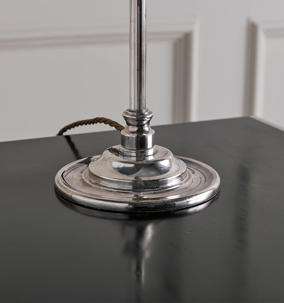 Berwick Bedside Lamp Silvered