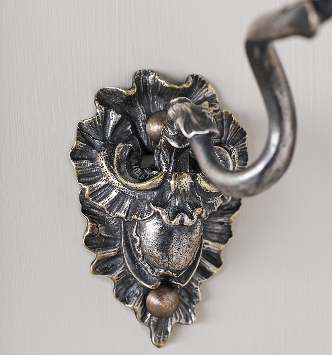 Rococo Sconce (pair) - Antique Silver