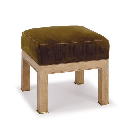 Modern Square Ottoman - #18 Cerused Oak