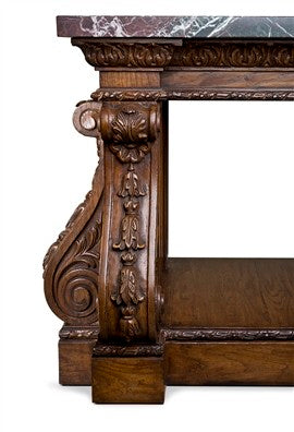 William Kent Console - Antiqued Georgian Green Paint