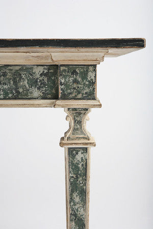 Venetian Writing Desk - Heavily Antiqued and Distressed Venetian Paint