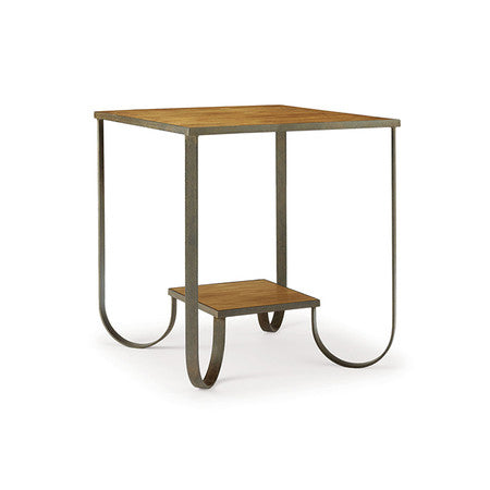 Overland Side Table - #16 Latte and Old Iron