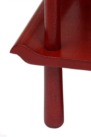 Gabrielle Table - #1 Crackled Red Linen Wrap