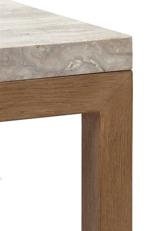 Weymouth End Table - #33 Chestnut on Oak