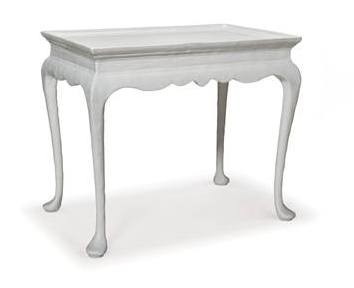 Queen Anne Side Table - Hand Sculpted Plaster