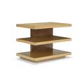 Aldo Side Table - Left Side Facing - #21 Antique Oak & #26 Light Walnut